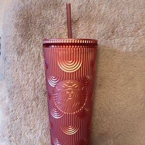 🆕 Starbucks Fall 2023 pearly pink cold cup - 24 oz